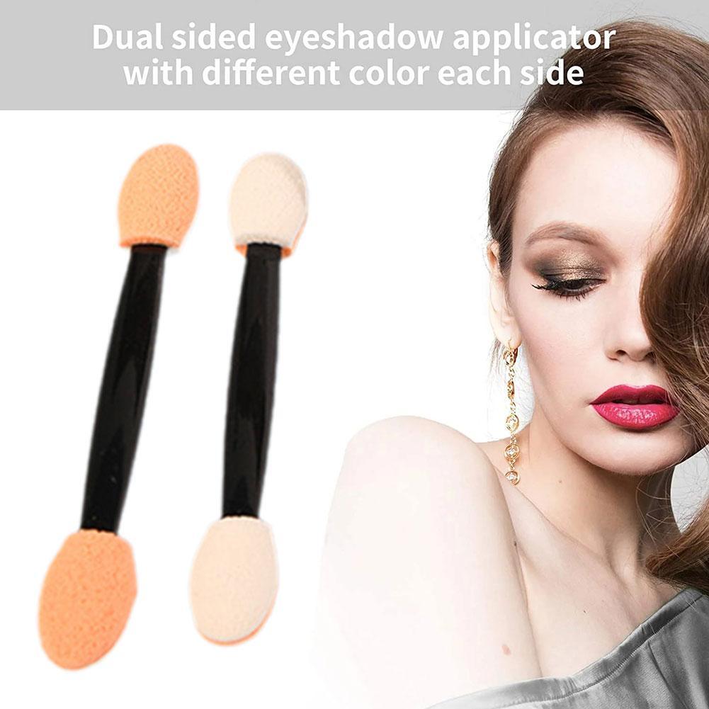 10PCS Disposable Dual Sided Eyeshadow Sponge Applicators Eye Shadow Brushes For Cosmetic Applicator Makeup Tools