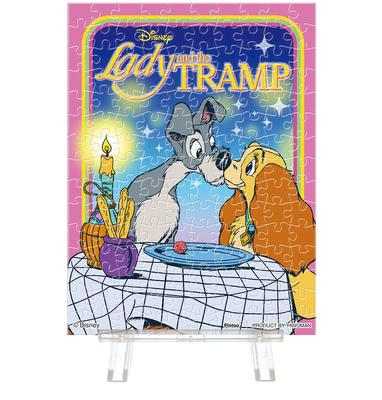 Quebra-cabeça de 150 peças Yanoman, Série Petit Paris Clear, Clássicos da Disney, A Dama e o Vagabundo (7,6 x 10,2 cm), 2308-20, com Cartão Postal de Pedido de Peça e