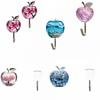 5 Pcs Acrylic Decorative Wall Hooks Cute Animal Sticky Coat Hook Self-Adhesive Hook  Bathroom