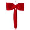 Soft Fabric Velvet Bow Ornament for Tree and Window Hanging Long Tail Design To Accentuate Minimalist Holiday Decor