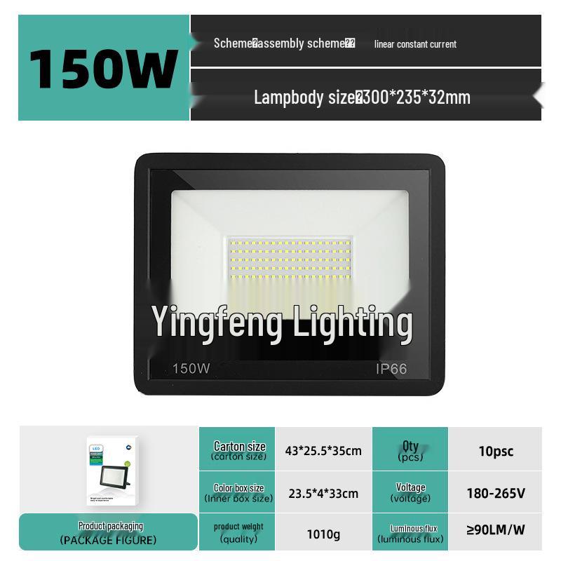 100W Little Apple LED Floodlight - Waterproof Outdoor Light with IP66 Protection