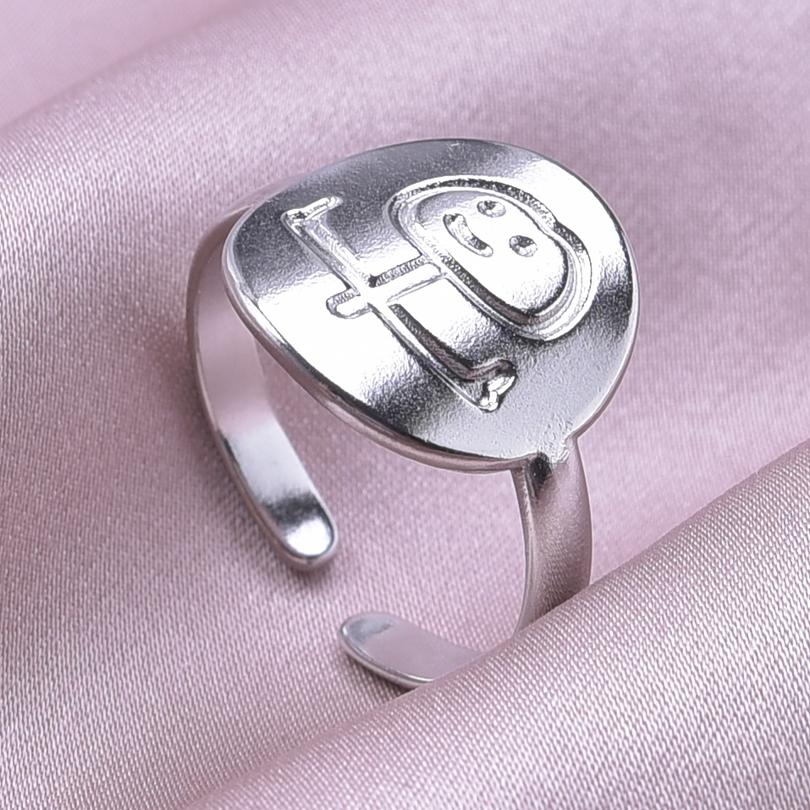 Punk Male Jewelry Mushroom Bone Moon Star Ring Stainless Steel Adjustable Rings For Women Men Accessories Leaf Finger Bague Gift
