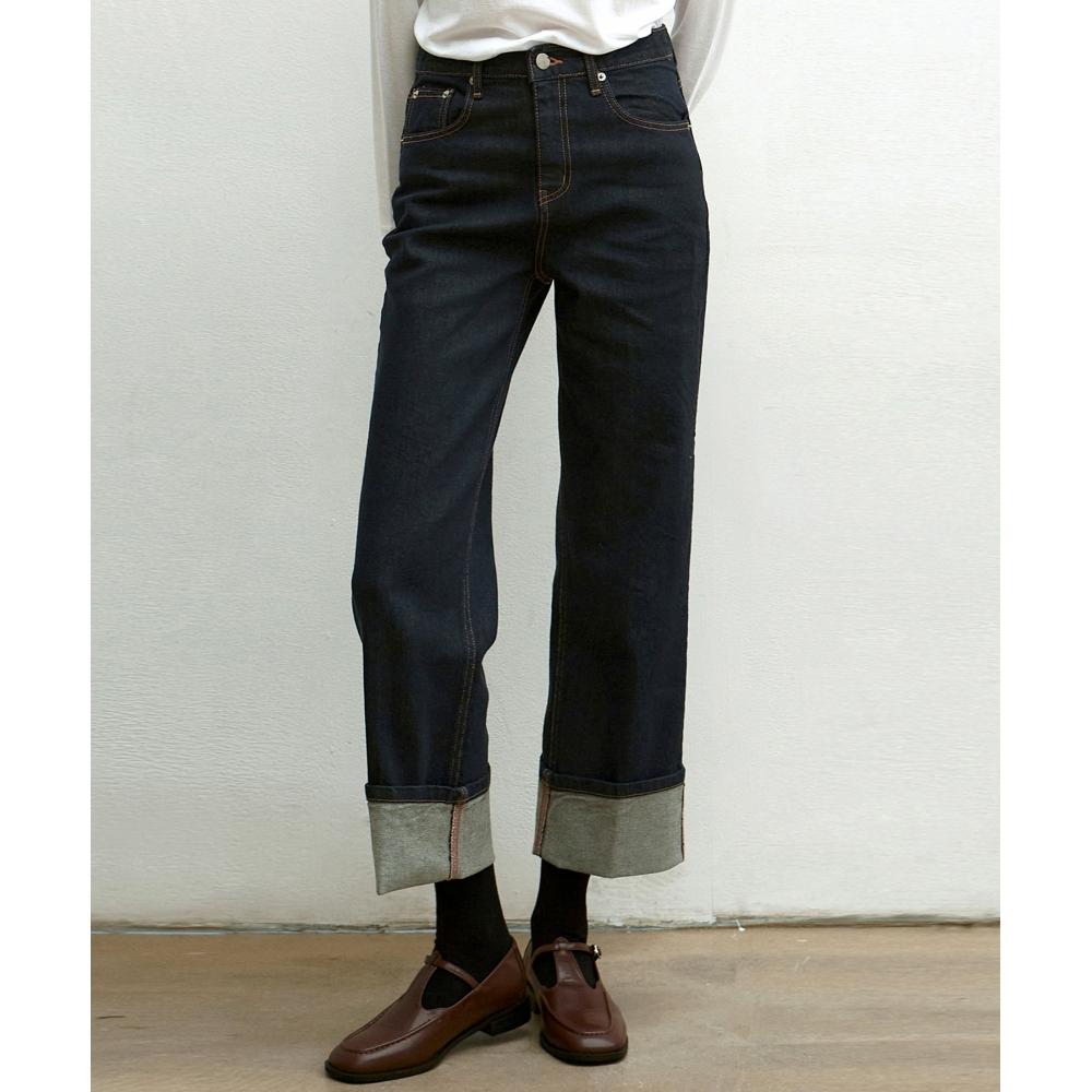 

NICKNICOLE RollUp Джинсы с высокой посадкойИндиго