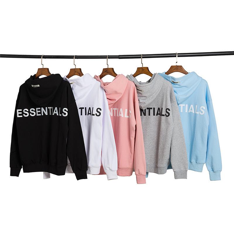 Giacca con cappuccio riflettente unisex FOG Essentials - Felpa sottile in spugna con doppia cucitura