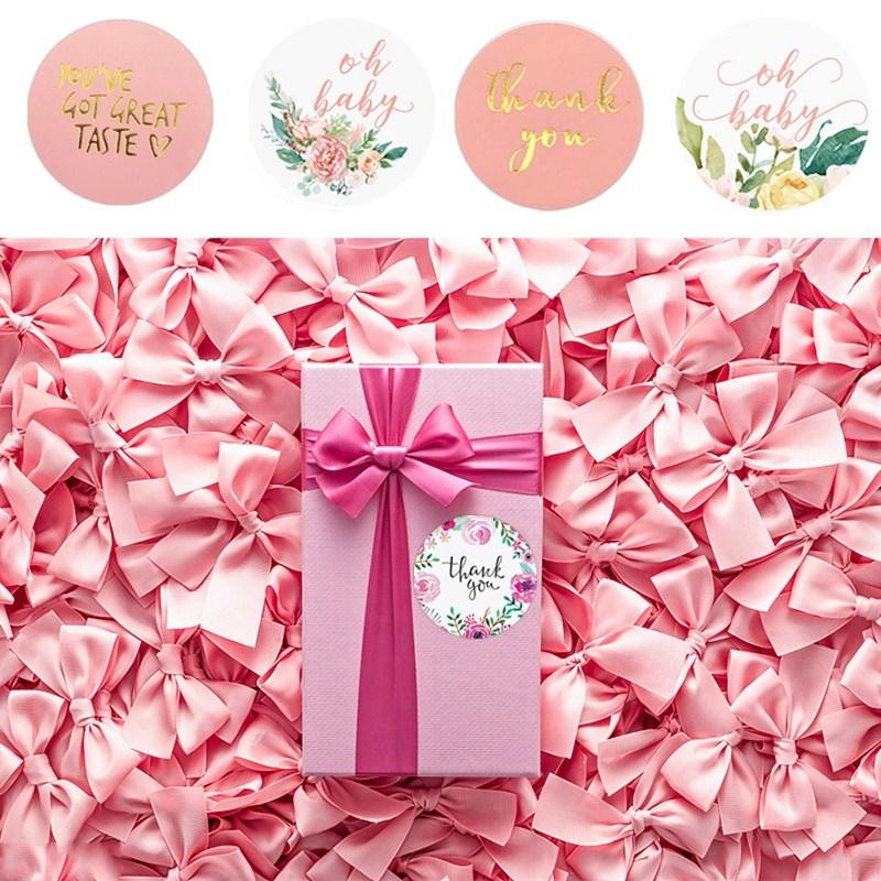 500pcs Round Labels Thank You Gift Sealing Sticker Kraft Paper Candy Gift Box Bag Wedding Holiday birthday party decoration tags