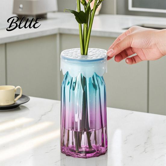 Floral Display Aid Blossom Grid Silicone Flower Arrangement Reusable Stem Holder for Vase Transparent Flexible Waterproof DIY Arrangements Wedding