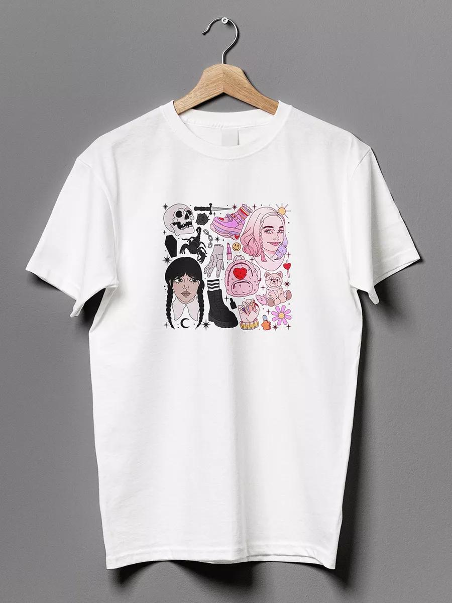 Oversized T-shirt with Waaa! funny print S