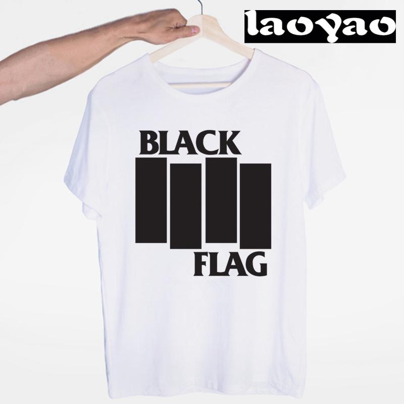 

Black Flag Tshirt Punk Rock Band Henry Rollins Large Bars Graphic Tshirts Women Men Harajuku Streetwear Summer Oversized Tee S
