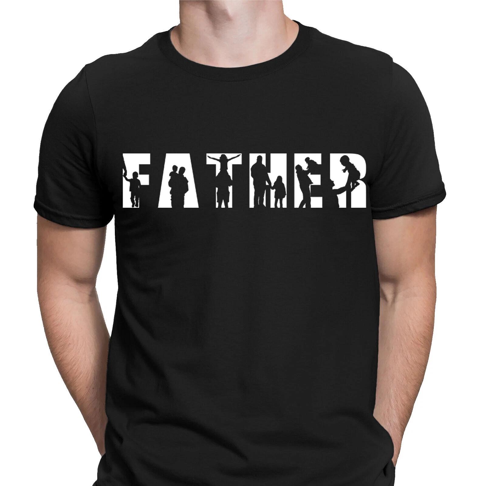 

Father Font Fathers Day Gift For Daddy Mens Present Birthday Tee T-Shirts S