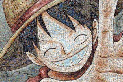 Ensky ONE PIECE Mosaic Art [Luffy] 50 X 75cm Jigsaw Puzzle 1000 Pieces JIGSAW PUZZLE 1000-583