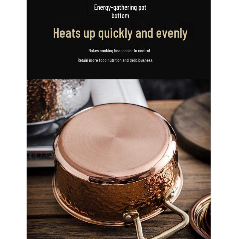 Naijiang 3-Layer Hammered Stainless Steel Deep Soup Pot