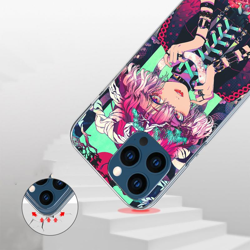 Japanese Style Anime Girl Phone Case For iPhone 17 Air 16 Pro Max 16E 15 + 14 Plus 11 12 13 Mini 7 8 SE Gift Print Cover Fundas