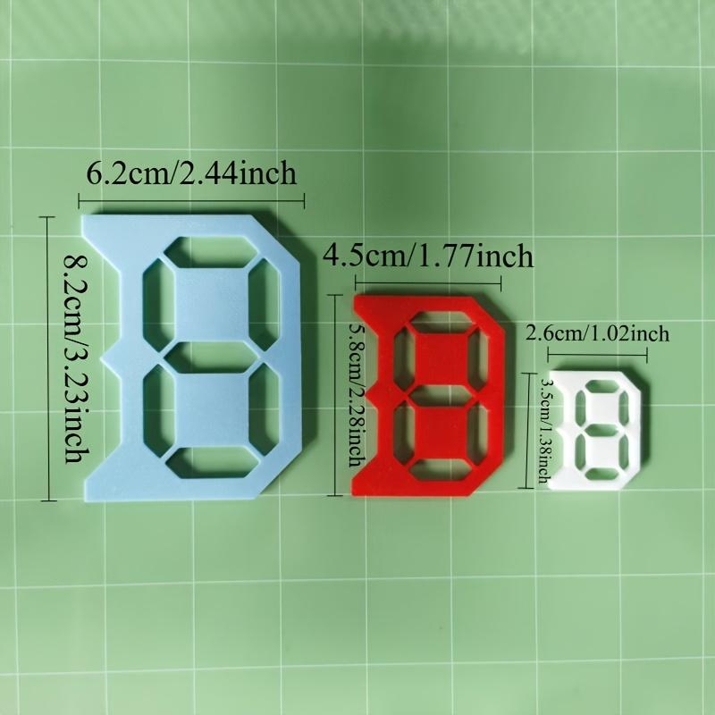 3pcs Set of 1 Package of Mold Number Painting Templates DIY Wall Furniture Painting Panel Art Supplies for Wall Photo Album Decoration