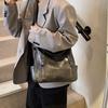 Textured large-capacity multi-zipper bag 2025 new autumn and winter casual simple shoulder commuter tote messenger women's bag