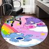 Bear Printed Round Rug Carpet Chair Rug Area Rug Entryway Doormats,for Office Chair Living Room Bedroom Kitchen Room.