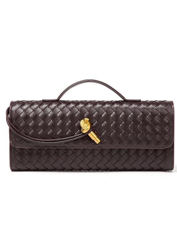 2025 Autumn/Winter High-End Crossbody Woven Clutch: Versatile Evening Baguette Shoulder Bag