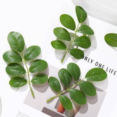 3D Simulation Milan Leaves: Fresh & Simple 5-Leaf DIY Home Decor Aquatic Plant.