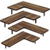 Versatile Corner Floating Shelf Versatile Corner Floating Shelf Wood Rack for Bathroom Kitchen Bedroom Storage
