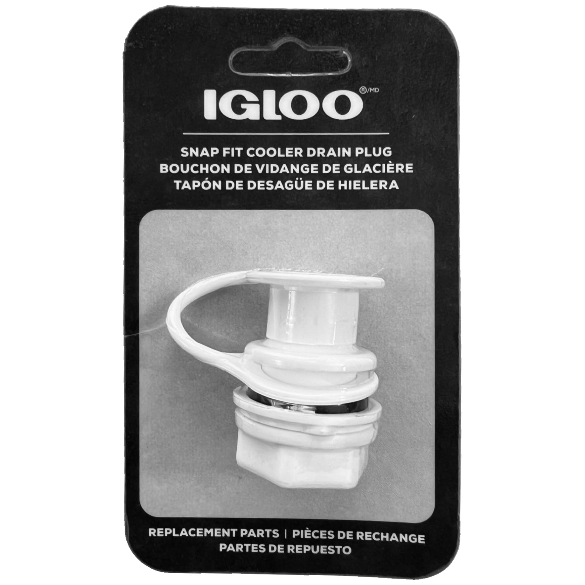 

Igloo igloo Cooler Box Replacement Parts Drain Plug Triple Snap 00024010 білий