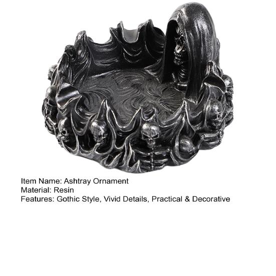 Skeleton Octopus Ashtray Resin Design Ashtray Ashtray Gothic Statue