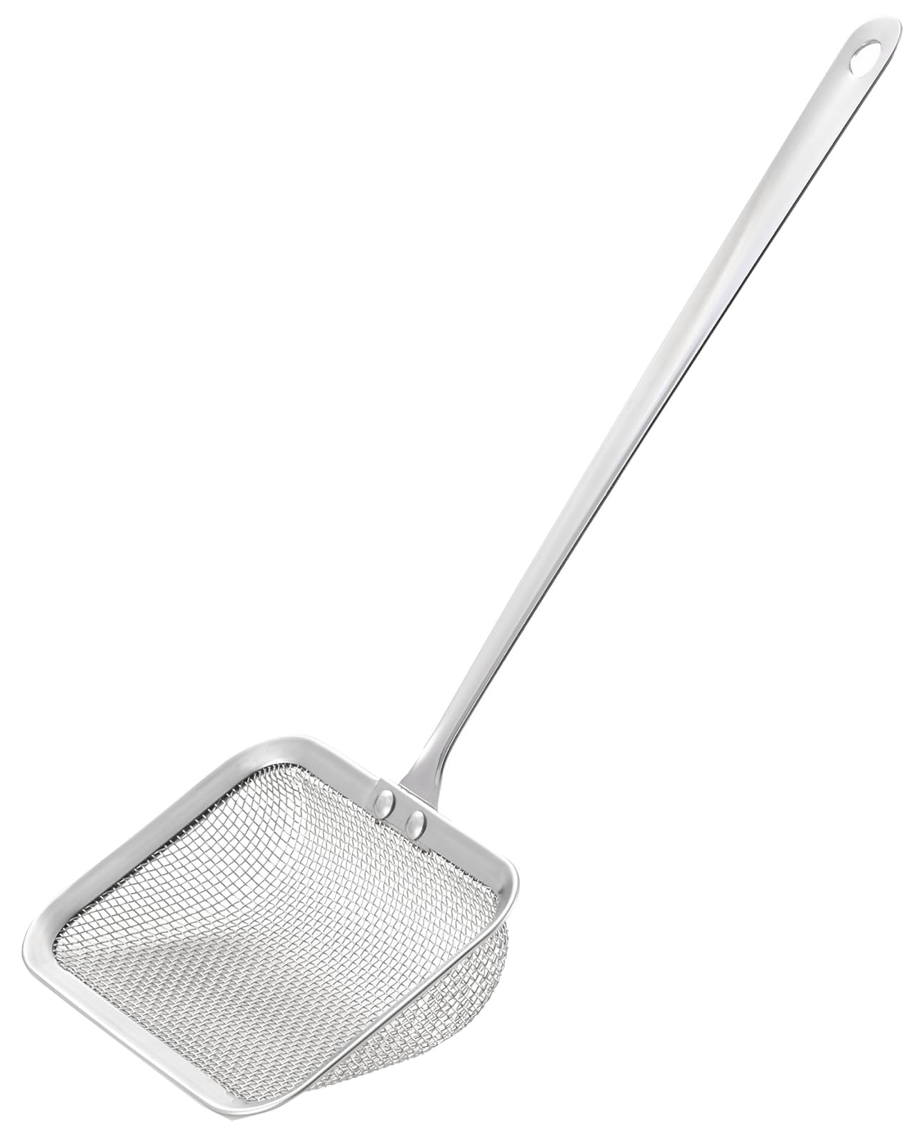 Yoshikawa Stainless Easy to Cooking YJ3765 Square-Shaped Skimmer, 18-8 Steel, Scoop-Shaped, Use, Basics, Tsubame-Sanjo, Japan,