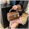 Modische und Hochwertige Handtasche, Retro und Einfache Boston Einzelraum Crossbody Kleine Quadratische Tasche