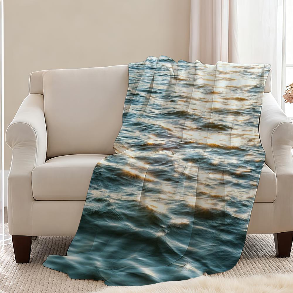 Blanket Throw Super Cosy Plush Living Room Sofa Surface Couch Sea Childish Shimmering Birthday Gifts