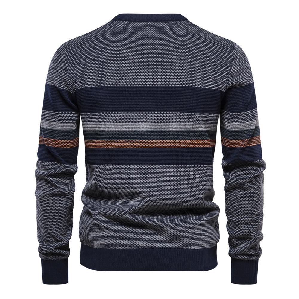 S1120564 Striped Knitwear Men's Sweater Top