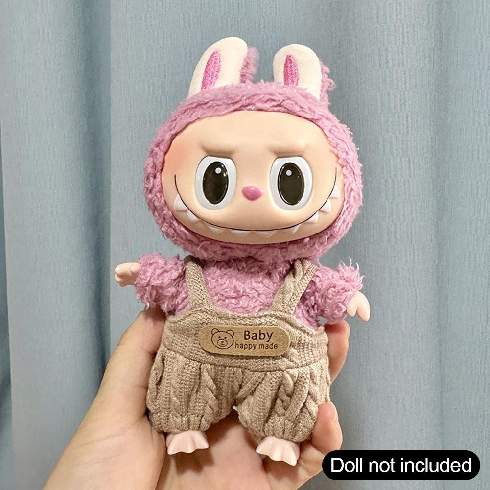 

Для 17 см Кукольная одежда Лабубу Модная одежда Толстовки Кукольная одежда Цветовые толстовки Кукольные аксессуары Милые украшения Маленькая одежда 06#