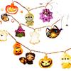 Halloween Decoration LED String Lights,Pumpkin Ghost Spider Web Hanging Lamp,Home Outdoor Lantern Props