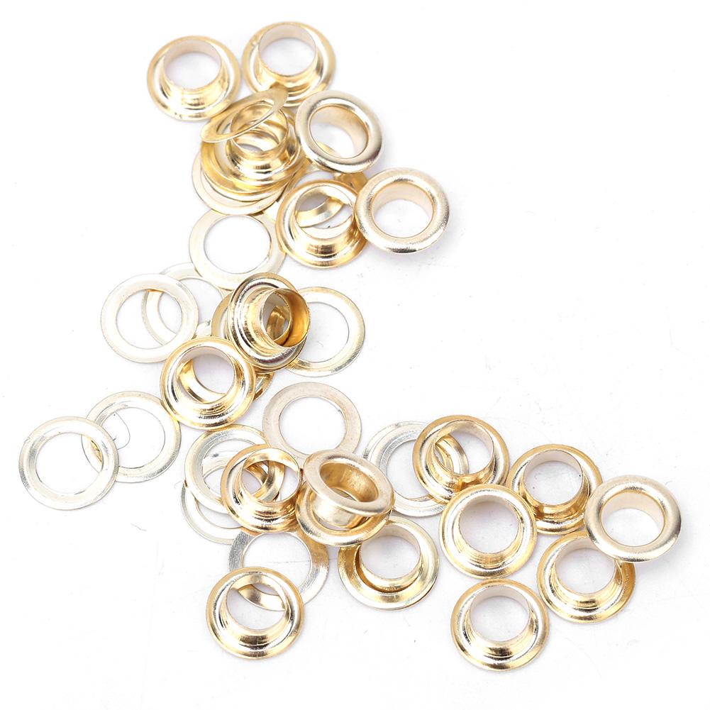 100 Pcs Brass Cloth DIY Tool Knitting Accessory Anti Rust Leather Craft Clothing Eyelet