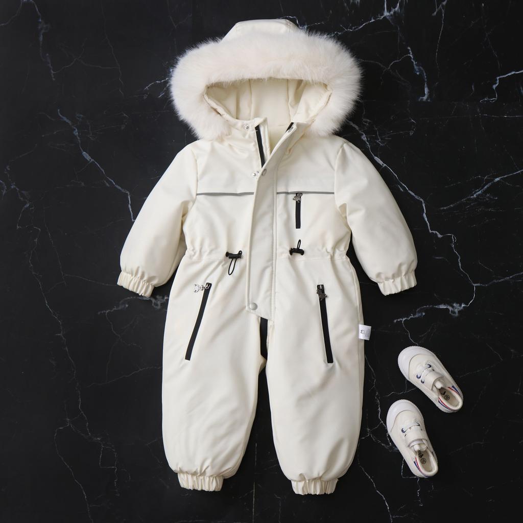 Schneeanzug für Kinder Kleinkind Einteiliger Schneeanzug Skianzüge Mädchen und Jungen mit Kapuze Wasserdichter Overall Overalls Winter Warmer Snowboardmantel Outdoorjacken