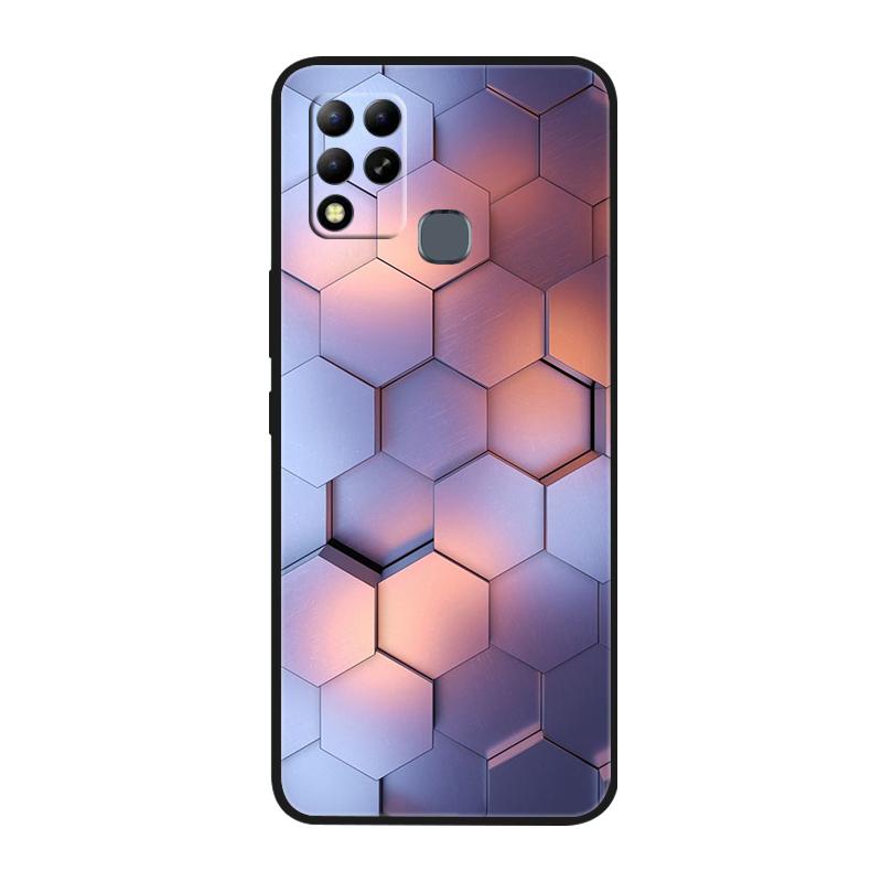 For Infinix Hot 11 G37 4G Case Covers TPU Black Silicone Cover for Infinix Hot11 G37 Protective X689F Soft G 37 Black Shells