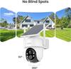 Telecamere di Sicurezza 5MP Esterno Wireless Kit 2 Camere, Sistema di Telecamere di Sicurezza Domestica ad Energia Solare con Pan & Tilt a 360° Tracciamento Automatico Visione Notturna a Colori 2K
