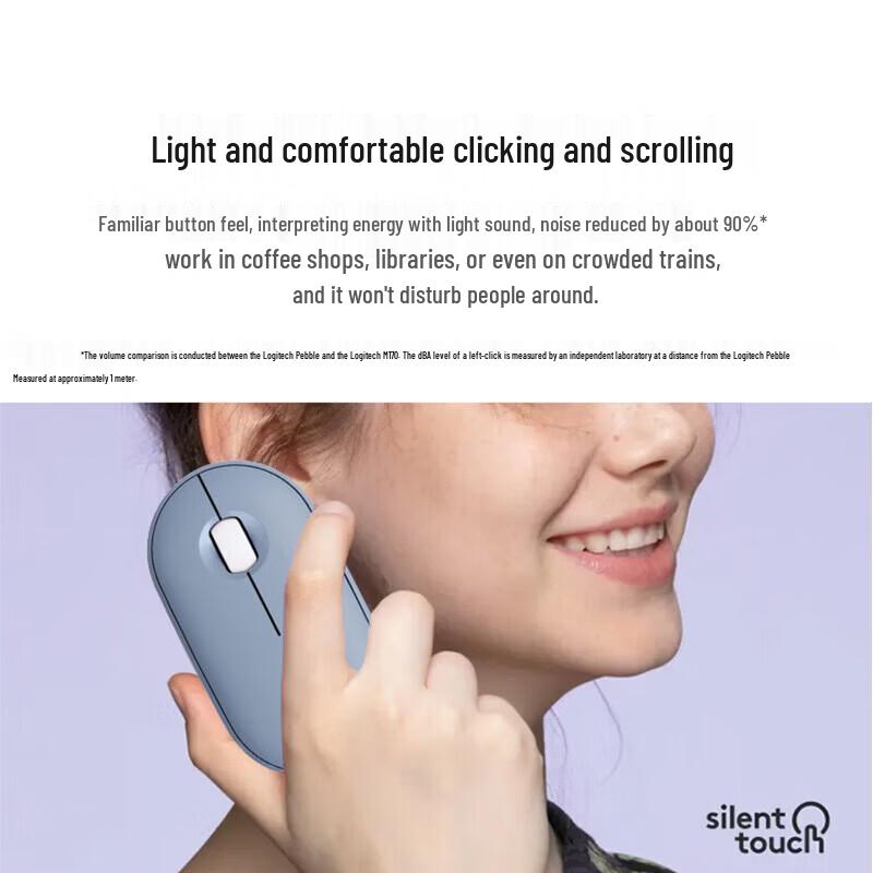 Logitech Pebble 2.0 Wireless Silent Bluetooth Mouse