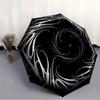 1pc Swirl Design Automatic Open/close Folding Umbrella, Compact Portable Travel Umbrella, Durable Construction yy250804141