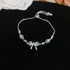 Luxury Double-Layer Pearl Zirconia Square Geometric Necklace - Versatile Clavicle Chain for Chic Commuting