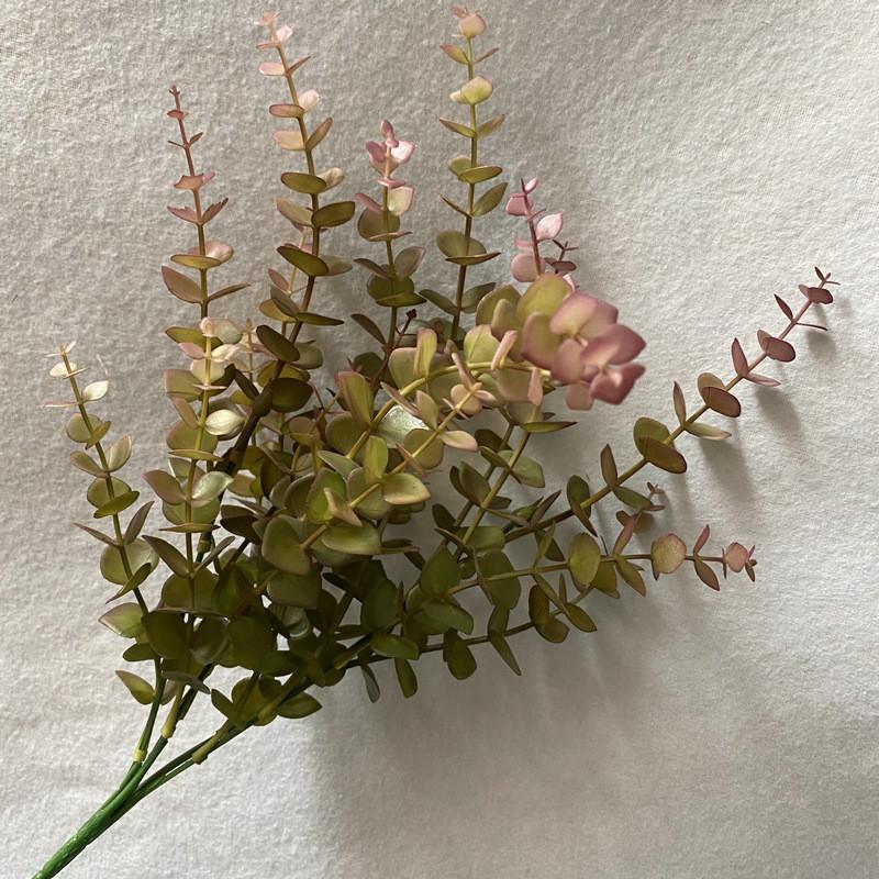 Artificial Eucalyptus Stems Plastic Faux Plants For Tabletop Decoration Gift