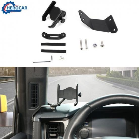 Mutilfunctional A Pillar Handle Cell phone Holder Mount for Ford Bronco 21+Alloy
