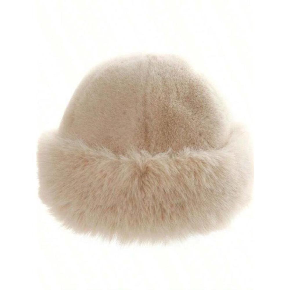 Ladies Elegant Solid Color Bucket Hat,  New Fashion Plush Warm Hat Fashionable Versatile Accessories For Autumn And Winter one-size
