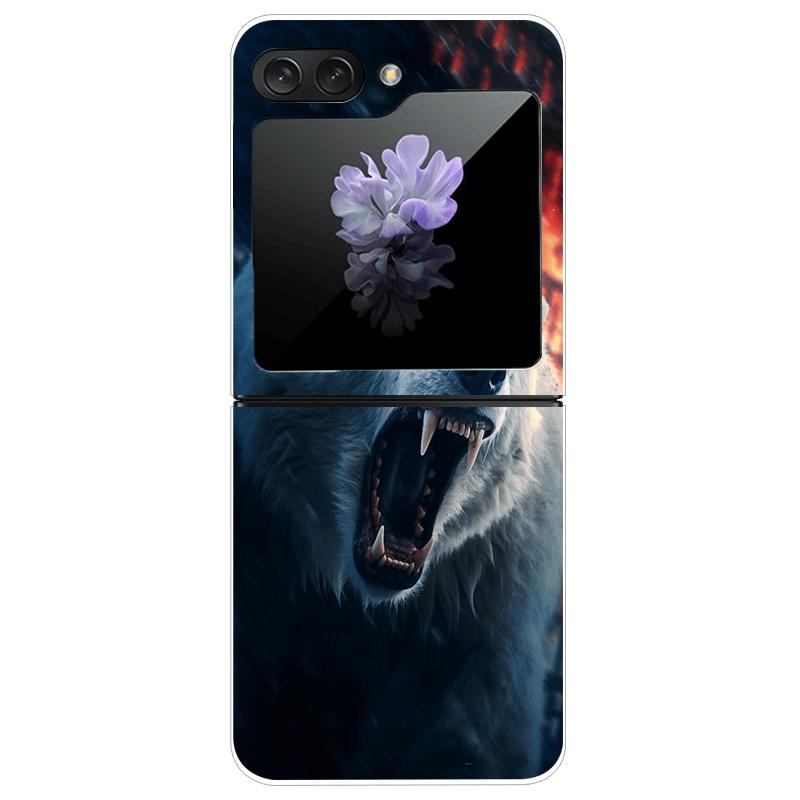 Transparent Case For Samsung Z Flip7 5G Fashion Printing Hard PC Clear Phone Cover For Galaxy Z Flip 7 Protective Fundas Shells