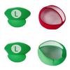 Unisex Super Mario Luigi Bros Cosplay Hat For Adults And Kids Halloween Costume Props