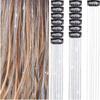 Highlights Clip Clip In Hair Extensions Colored Shiny Hair Highlights Synthetic Fairy Hair Wig Hairpieces Girls Hair Tinsel