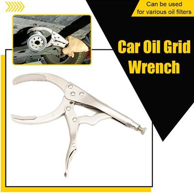 Klemmen-Filterschlüssel Ölgitter-Schlüssel Ölwechsel Einstellbares Filterwerkzeug Öl Auto Motor Multifunktions-Schlüssel Reparatur Demontage V4A2