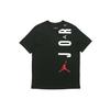 Air Alphabet Sports Round Neck Short Sleeve T-Shirt Men's Black Gift for Him CZ8403-010