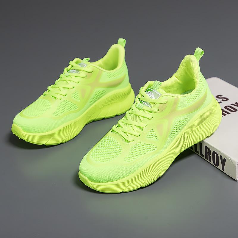 

Трендові сітчасті дихаючі повсякденні спортивні туфлі 2025 для жінок та пар - Зручні, стильні та універсальні для весни та осені 38 Women неон зелений колір