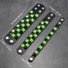 3Pcs Punk Bracelets for Night Activities Square Stud Leather Wrist Chain Comfortable Design Lightweight Wear Bangle
