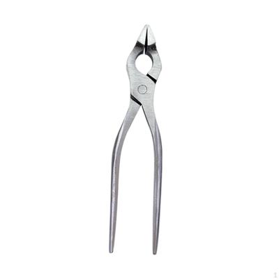 Alicates de sujeción para cuero, alicates planos, herramientas manuales para bricolaje, cabezal curvo, fabricación de bolsos