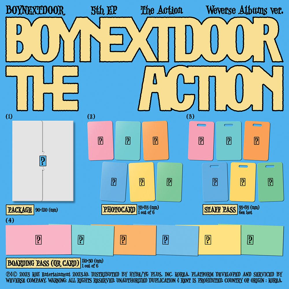 (WEVERSE ALBUMS ver.) BOYNEXTDOOR [The Action] 5th EP ALBUM