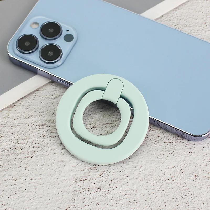 

Magnetic Phone Ring Holder Magnet Stand For iPhone 13 14 15 16 17 Series for MagSafe Removable Mobile Phone Metal Grip Kickstand